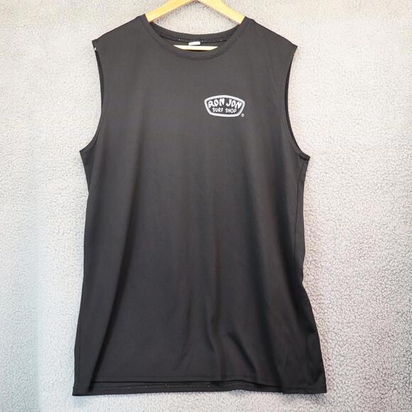 Vintage Ron Jon Surf Shop Men 2XL Black Sleeveless Shirt Y2K - Picture 1 of 5